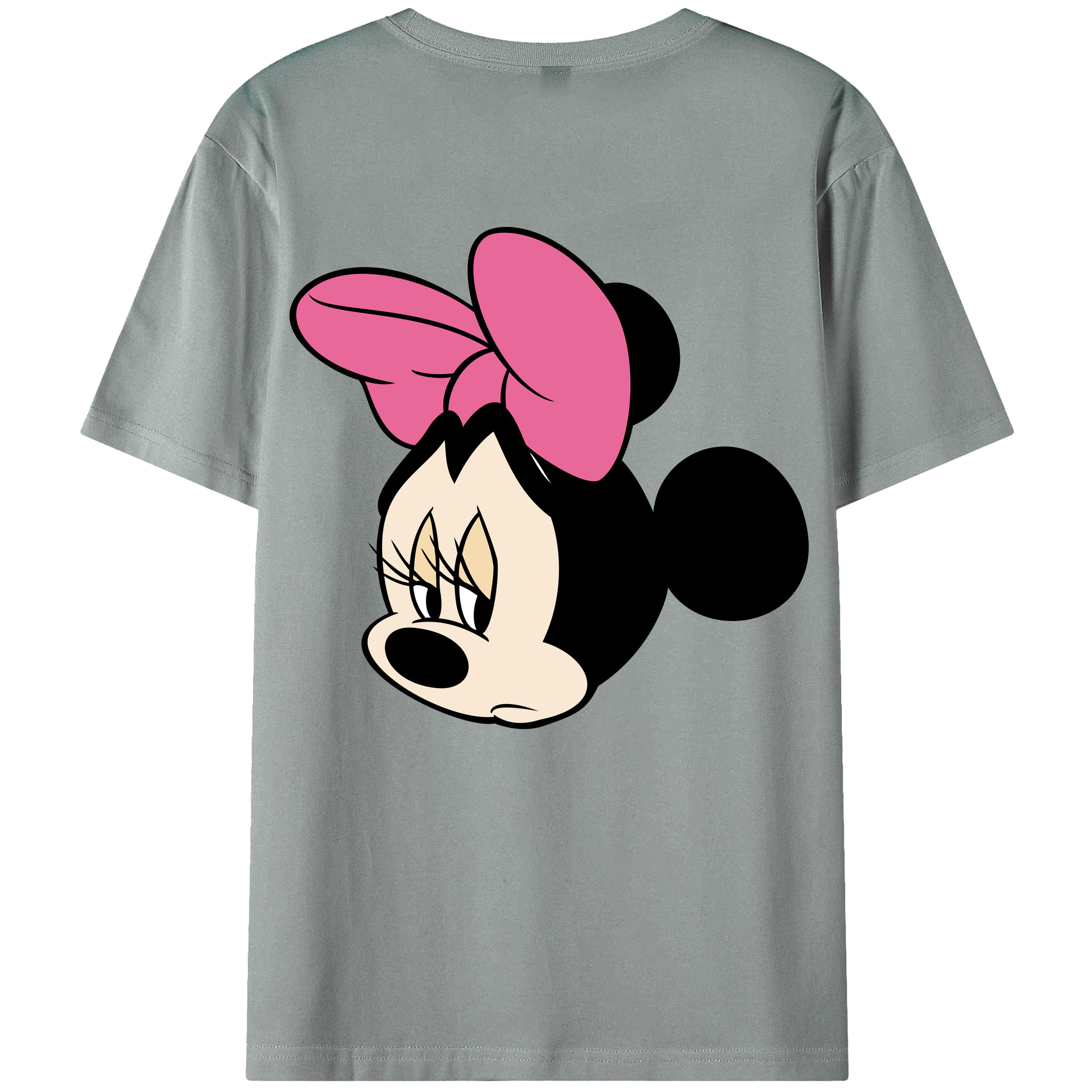 ミッキーマウス Mickey Mouse 綿100％ メンズ半袖Tシャツ（バックプリント） 通気性